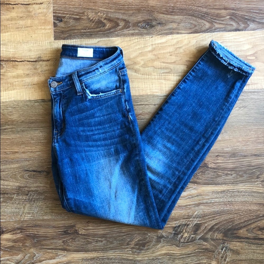 Mid Rise Ankle Skinny
